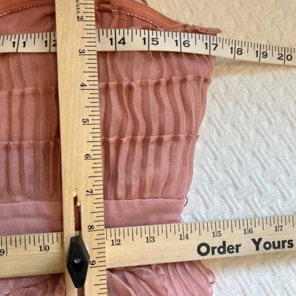 100% silk overlay bustier mini dress - Picture 13 of 13